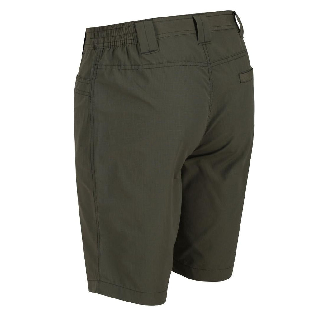 Regatta Men's Delgado Lightweight Coolweave Shorts - Dark Khaki - Beales department store