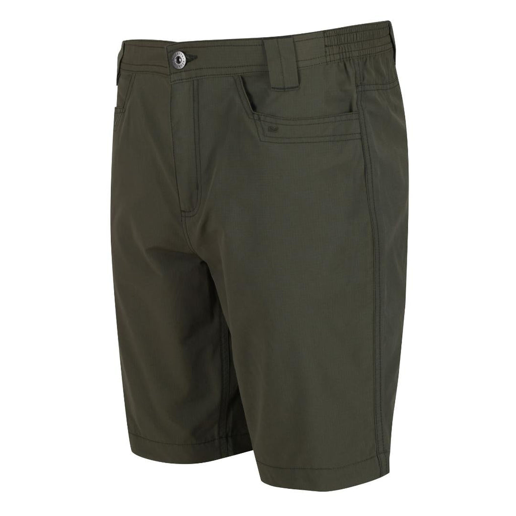 Regatta Men's Delgado Lightweight Coolweave Shorts - Dark Khaki - Beales department store