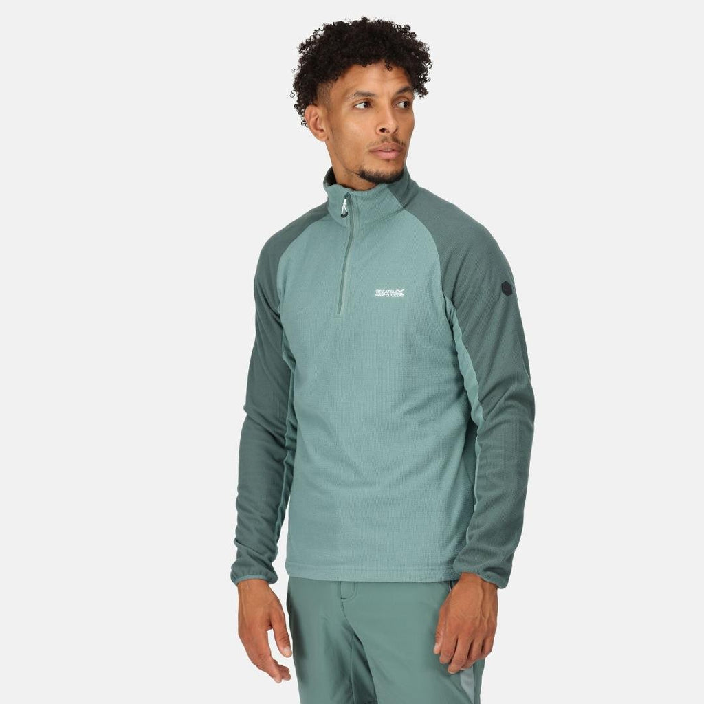 Regatta Men's Elson II Lightweight Fleece - Ivy Moss Sea Pine - Beales department store