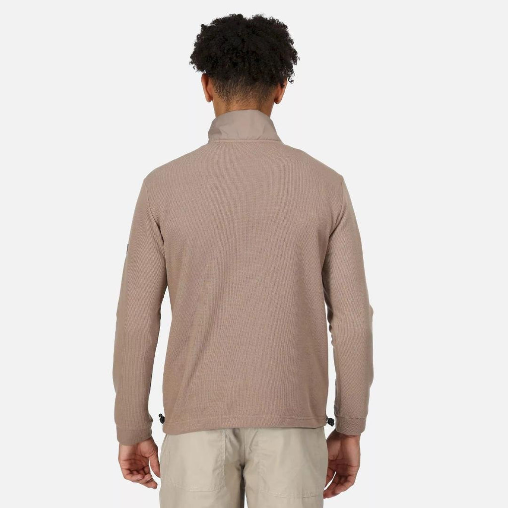 Regatta Men's Galino Button up Sweatshirt - Mink - Beales department store