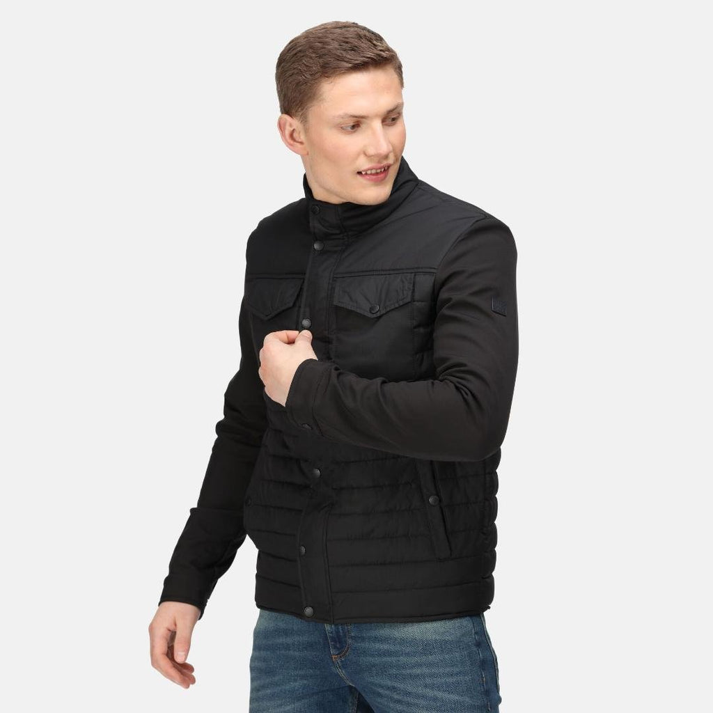 Regatta Men's Kadir Insulated Quilted Jacket Black - Beales department store