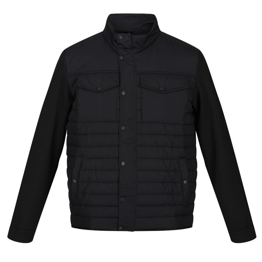 Regatta Men's Kadir Insulated Quilted Jacket - Black - Beales department store