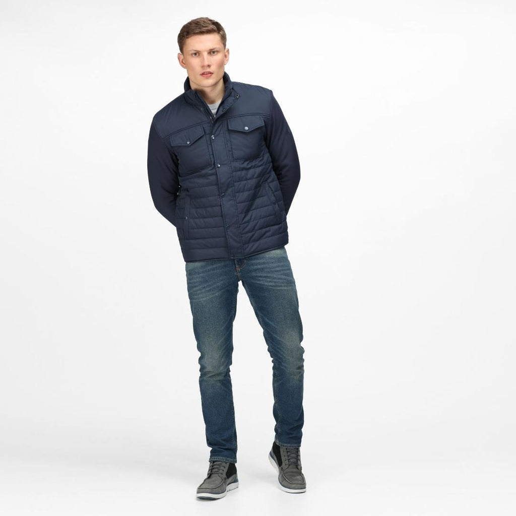 Regatta Men's Kadir Insulated Quilted Jacket Navy - Beales department store