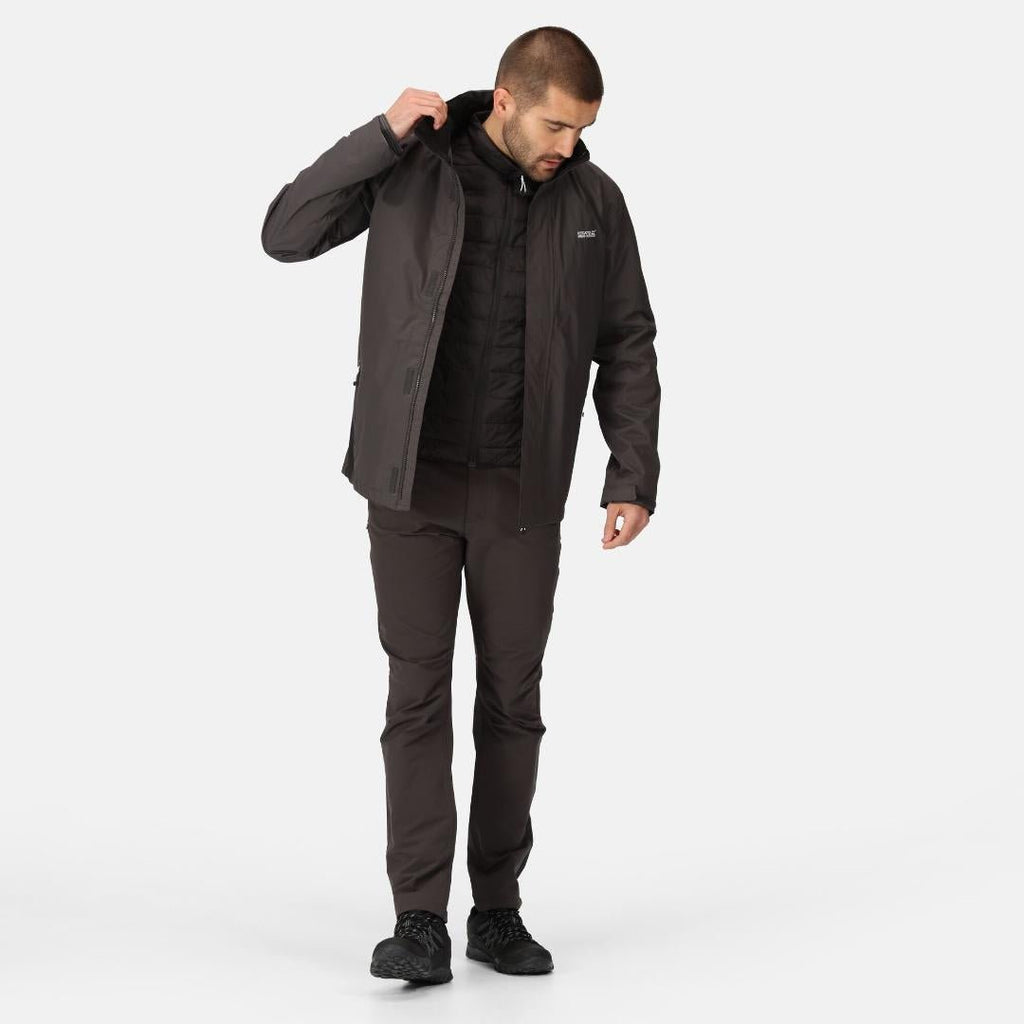 Regatta Men's Matt Waterproof Jacket - Ash Black - Beales department store
