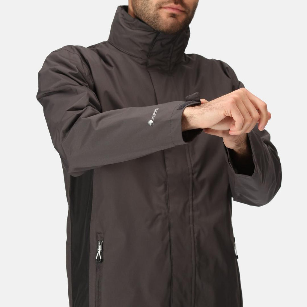 Regatta Men's Matt Waterproof Jacket - Ash Black - Beales department store