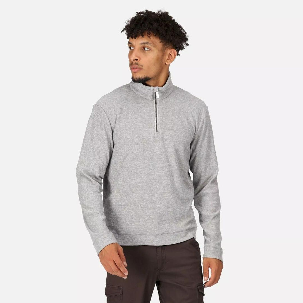 Regatta Men's Shorebay Quarter Zip - Silver Grey Marl - Beales department store