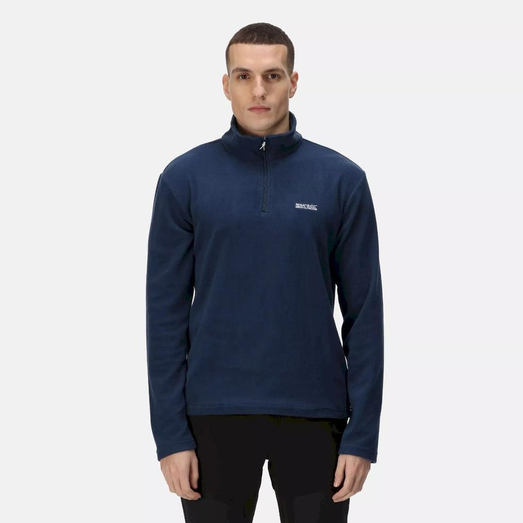 Regatta Men's Thompson Lightweight Half Zip Fleece - Admiral Blue - Beales department store