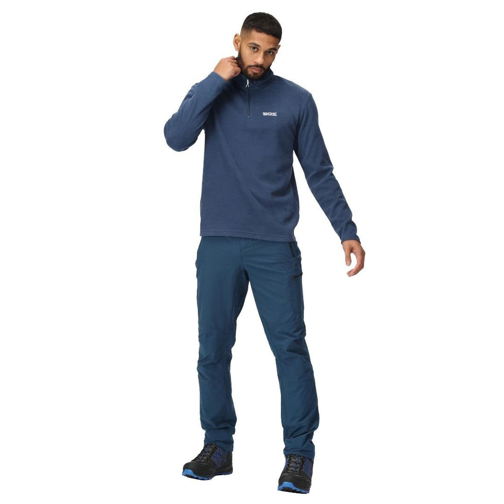 Regatta Men's Thompson Lightweight Half Zip Fleece - Admiral Blue - Beales department store