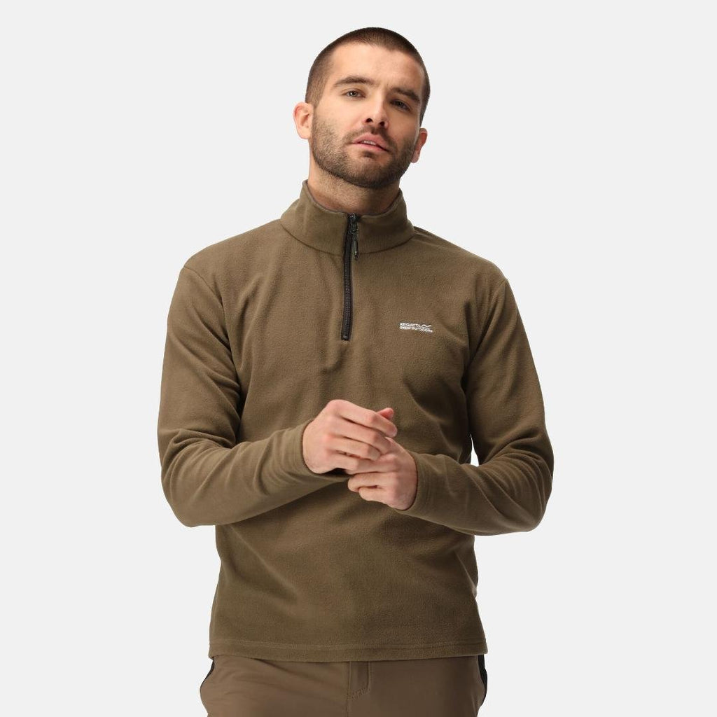 Regatta Men's Thompson Lightweight Half Zip Fleece - Crocodile - Beales department store