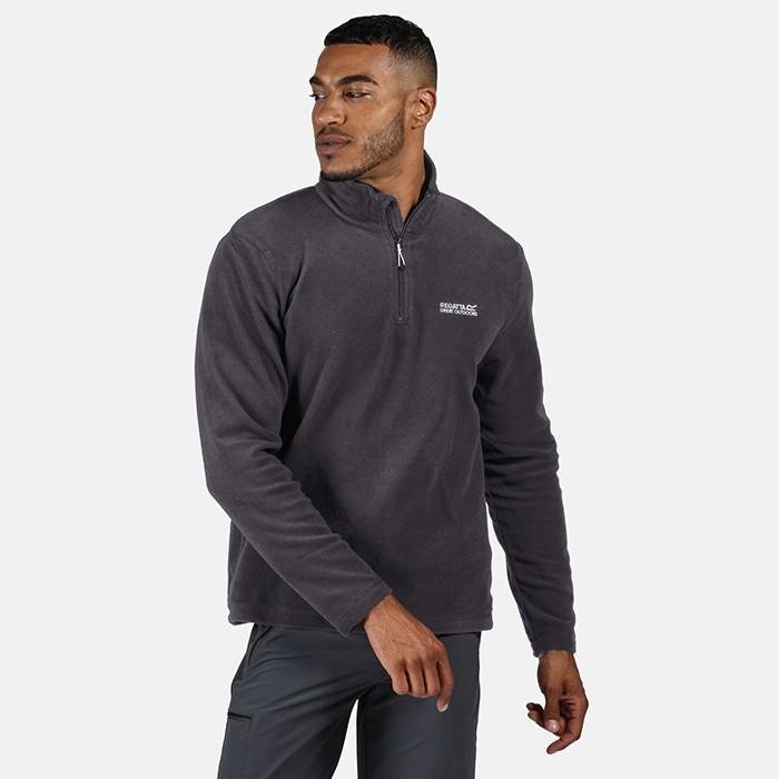 Regatta Men's Thompson Lightweight Half Zip Fleece - Iron - Beales department store