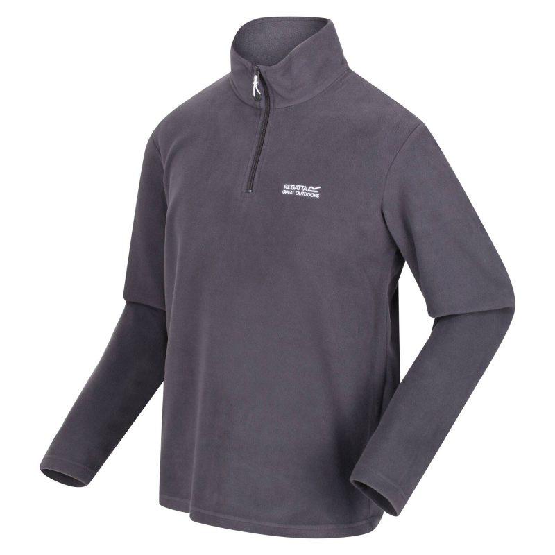 Regatta Men's Thompson Lightweight Half Zip Fleece - Iron - Beales department store