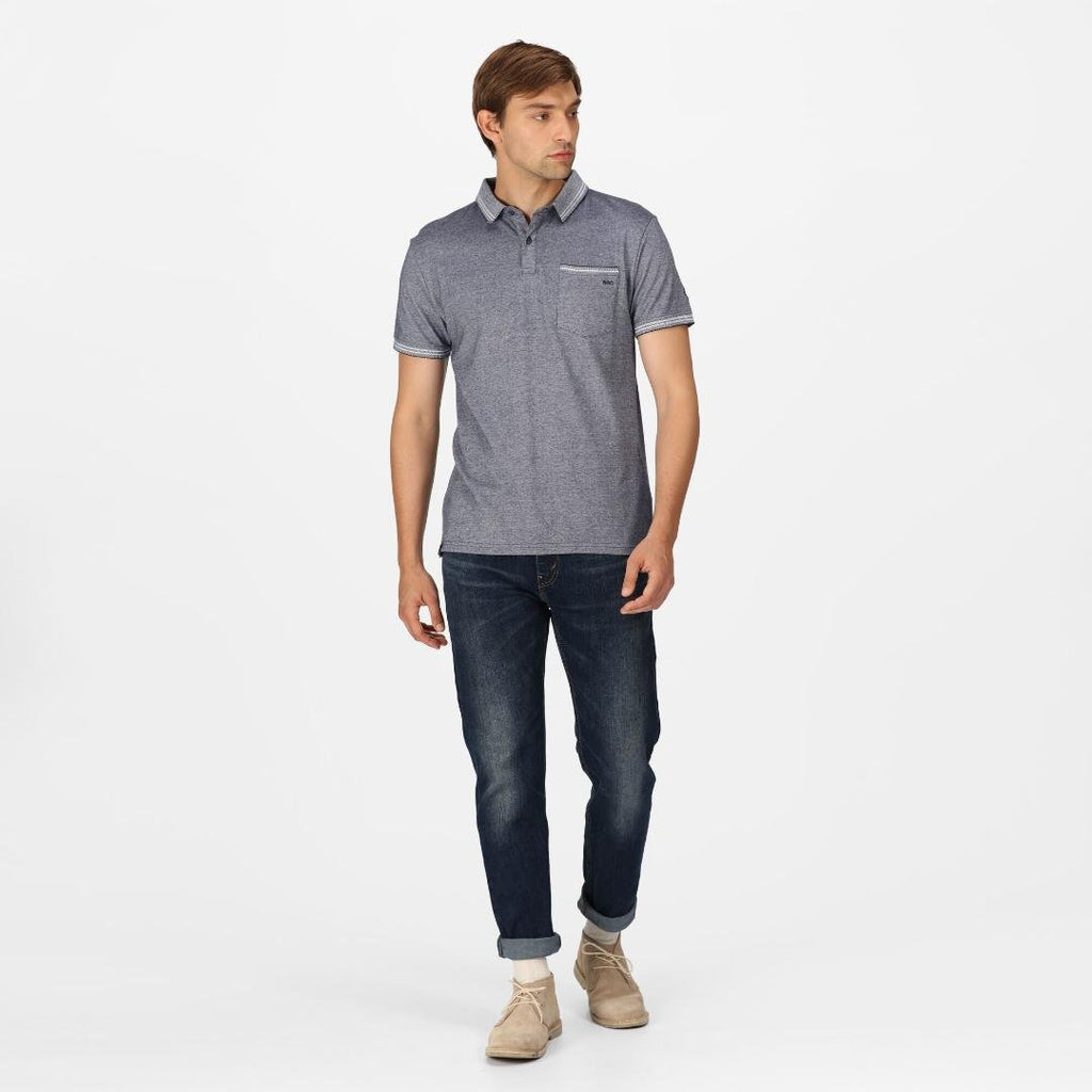 Regatta Men's Tinston Polo Shirt - Navy - Beales department store