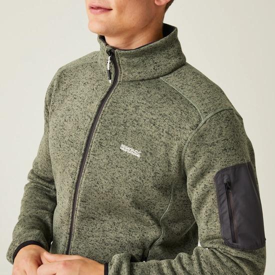 Regatta Newhill Full Zip Fleece - Agave Green Ash - Beales department store