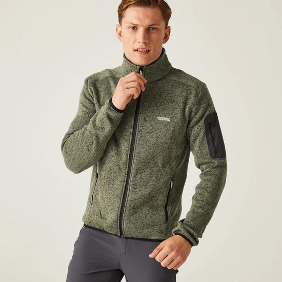 Regatta Newhill Full Zip Fleece - Agave Green Ash - Beales department store