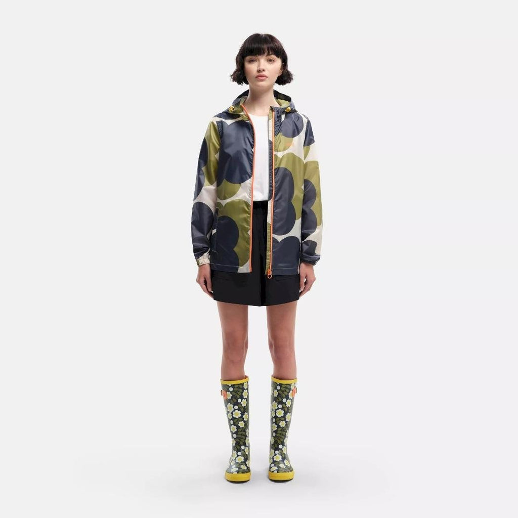 Regatta Orla Kiely Lightweight Waterproof Pack It Jacket - Shadow Flower - Beales department store