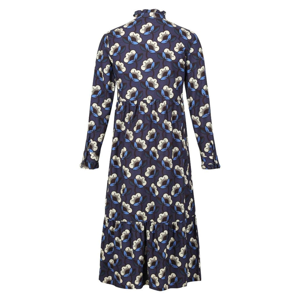 Regatta Orla Kiely Midi Dress - Navy Passion Flower - Beales department store