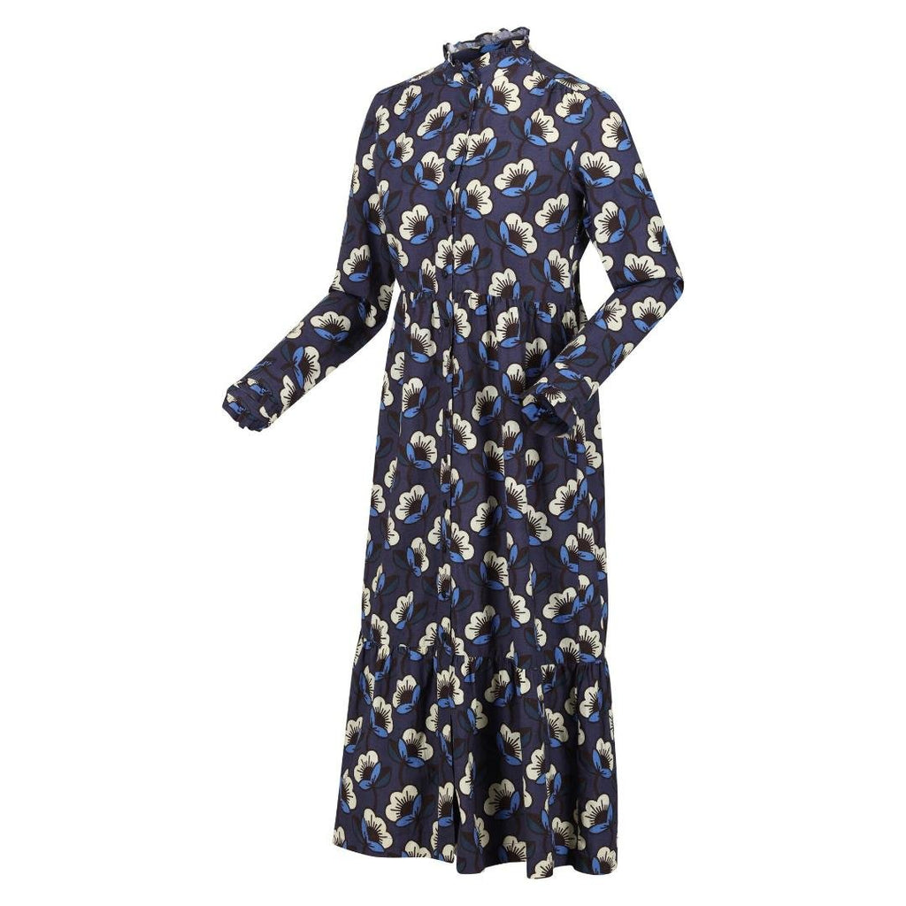 Regatta Orla Kiely Midi Dress - Navy Passion Flower - Beales department store