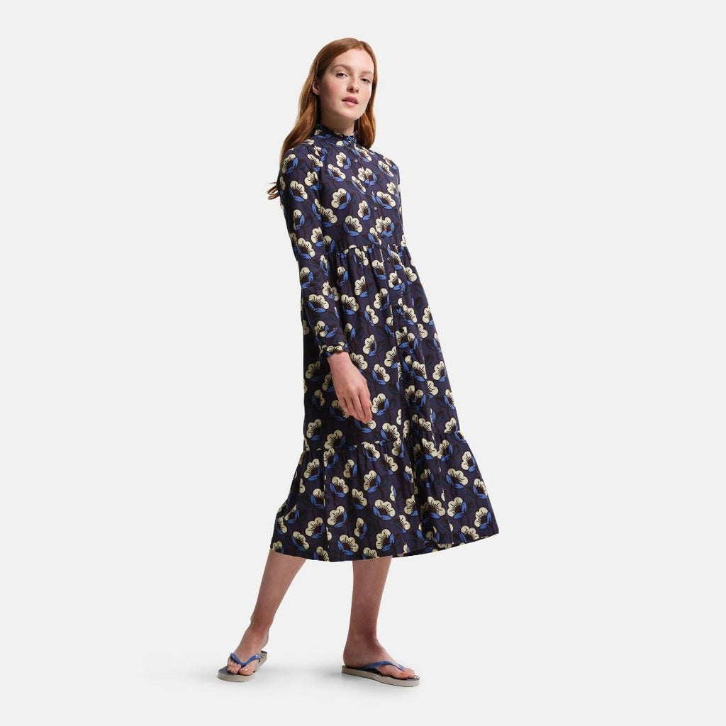 Regatta Orla Kiely Midi Dress - Navy Passion Flower - Beales department store