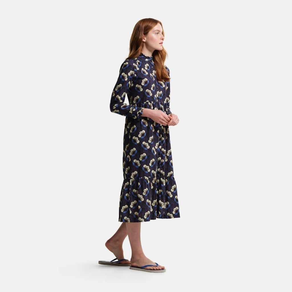 Regatta Orla Kiely Midi Dress - Navy Passion Flower - Beales department store