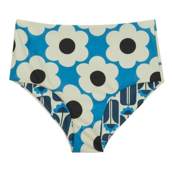 Regatta Orla Kiely Reversible Bikini Set - Blue Sixties Daisy Navy Tall Flowers - Beales department store