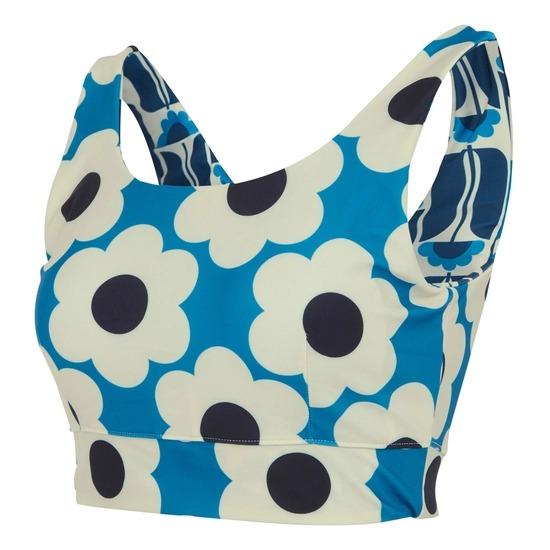 Regatta Orla Kiely Reversible Bikini Set - Blue Sixties Daisy Navy Tall Flowers - Beales department store