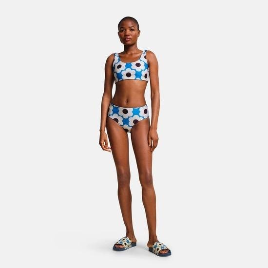 Regatta Orla Kiely Reversible Bikini Set - Blue Sixties Daisy Navy Tall Flowers - Beales department store