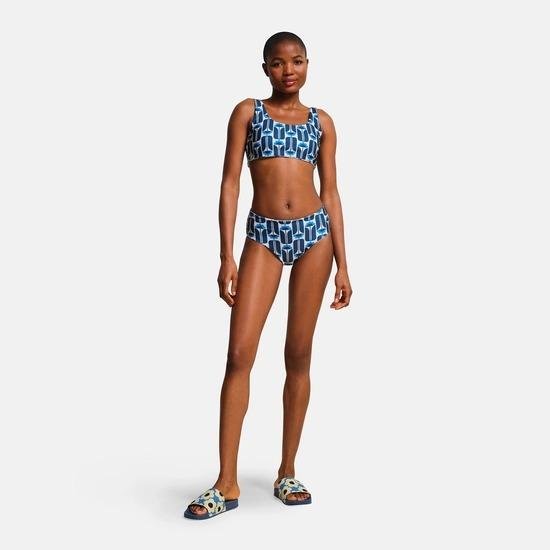 Regatta Orla Kiely Reversible Bikini Set - Blue Sixties Daisy Navy Tall Flowers - Beales department store