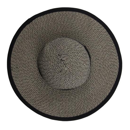 Regatta Straw Sun Hat Bucket Hat - Black Natural Straw - Beales department store