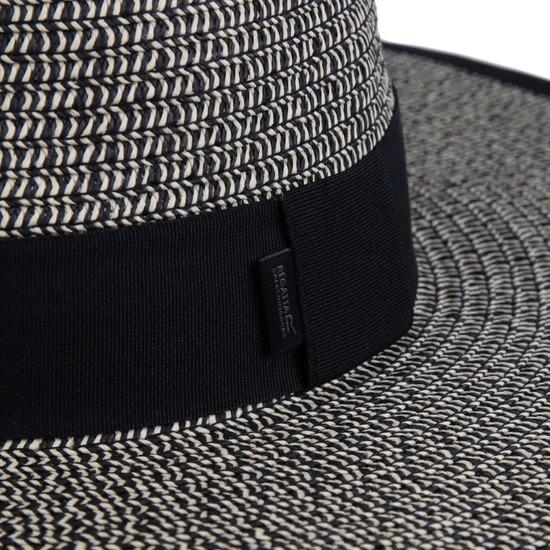 Regatta Straw Sun Hat Bucket Hat - Black Natural Straw - Beales department store