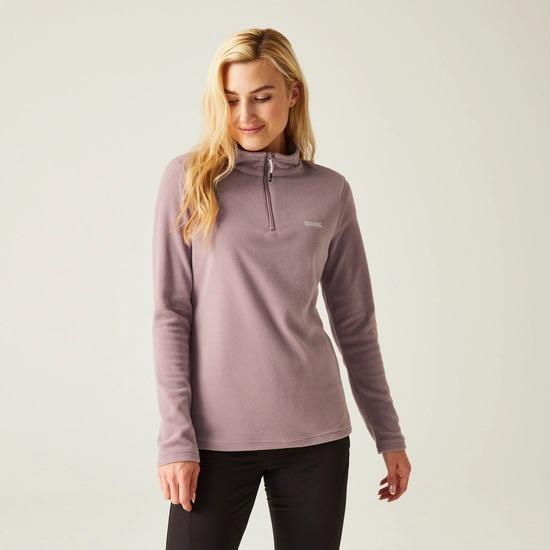 Regatta Sweethart Lightweight Half - Zip Fleece - Heather - Beales department store