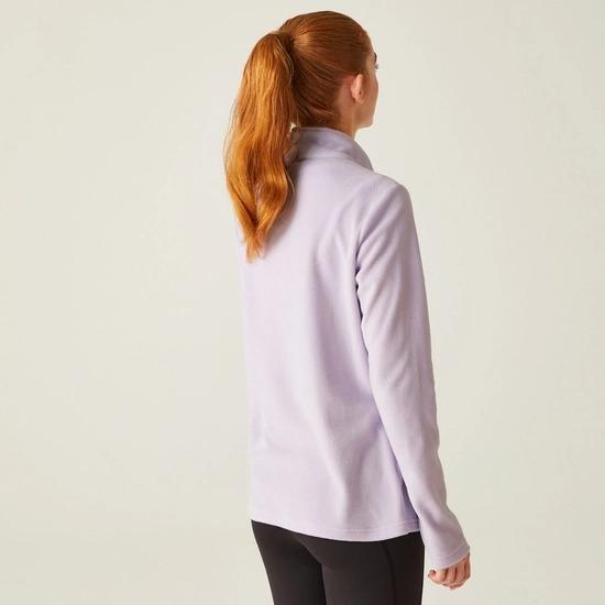 Regatta Sweethart Lightweight Half - Zip Fleece - Lilac Frost - Beales department store