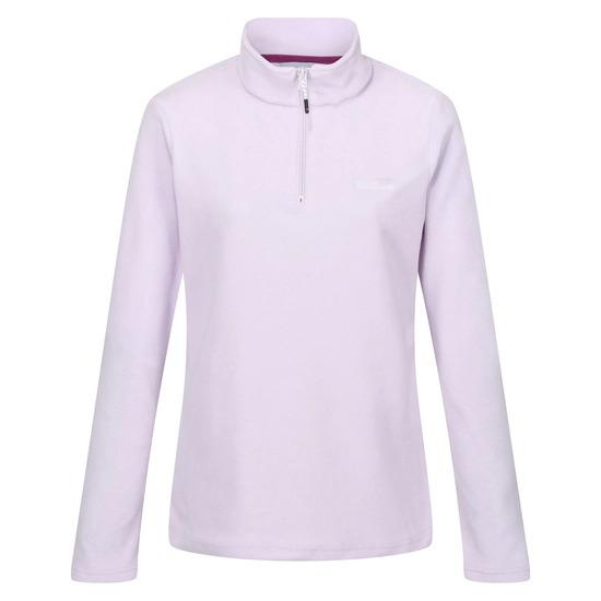 Regatta Sweethart Lightweight Half - Zip Fleece - Lilac Frost - Beales department store