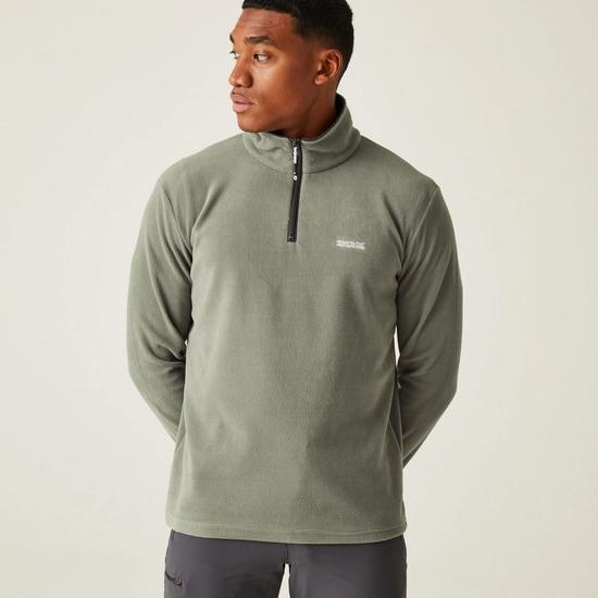 Regatta Thompson Lightweight Half Zip Fleece - Agave Green - Beales department store