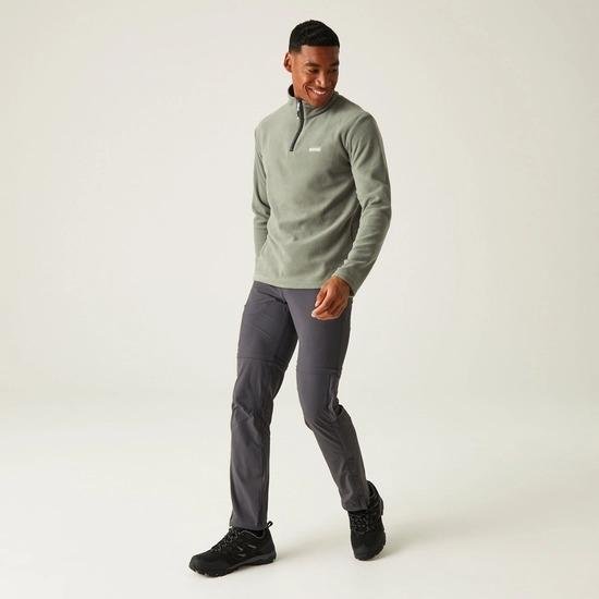 Regatta Thompson Lightweight Half Zip Fleece - Agave Green - Beales department store