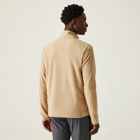 Regatta Thompson Lightweight Half Zip Fleece - Oat Ash - Beales department store