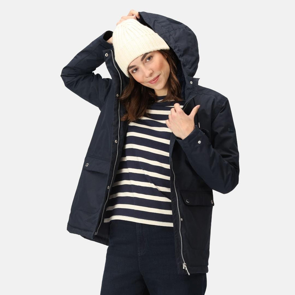 Regatta Women's Broadia Waterproof Jacket - Navy - Beales department store