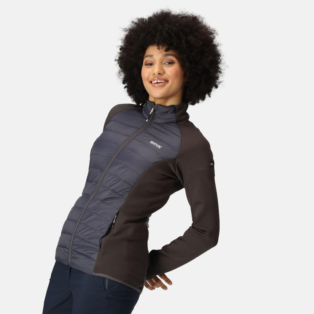 Regatta Women's Clumber IV Hybrid Jacket - Seal Grey Quiet Green - Beales department store