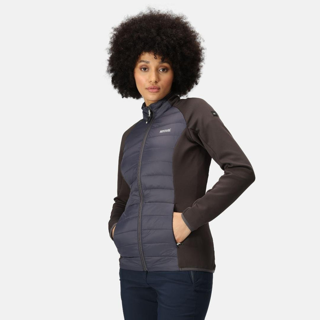 Regatta Women's Clumber IV Hybrid Jacket - Seal Grey Quiet Green - Beales department store