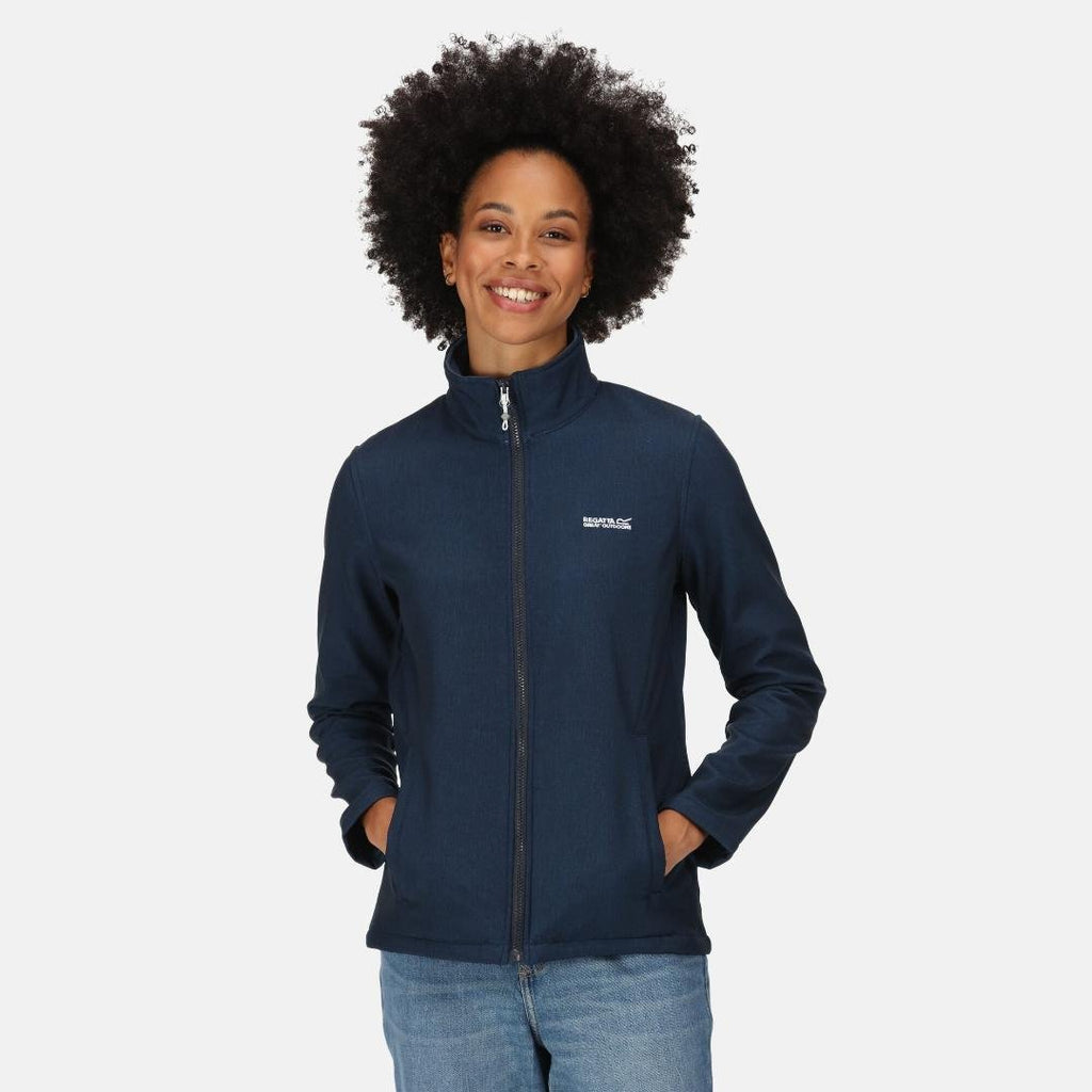 Regatta Women's Connie V Softshell Walking Jacket - Navy Marl - Beales department store