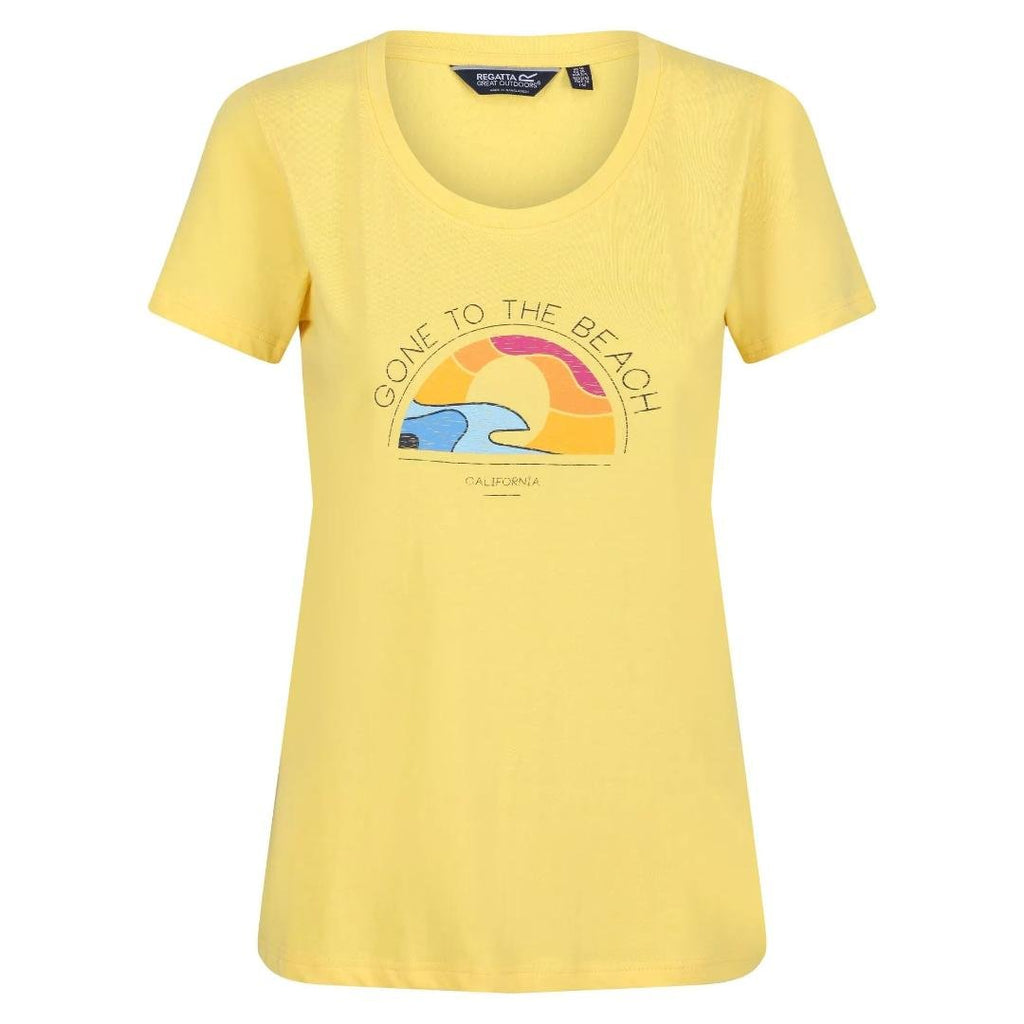 Regatta Women's Filandra VI Print T - Shirt - Maize Yellow - Beales department store