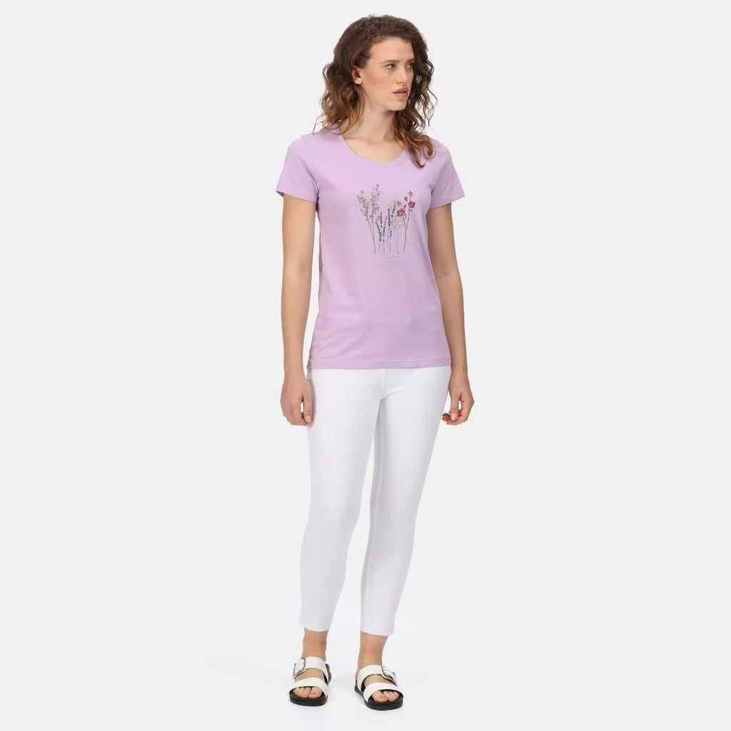 Regatta Women's Filandra VI Print T - Shirt - Pastel Lilac - Beales department store