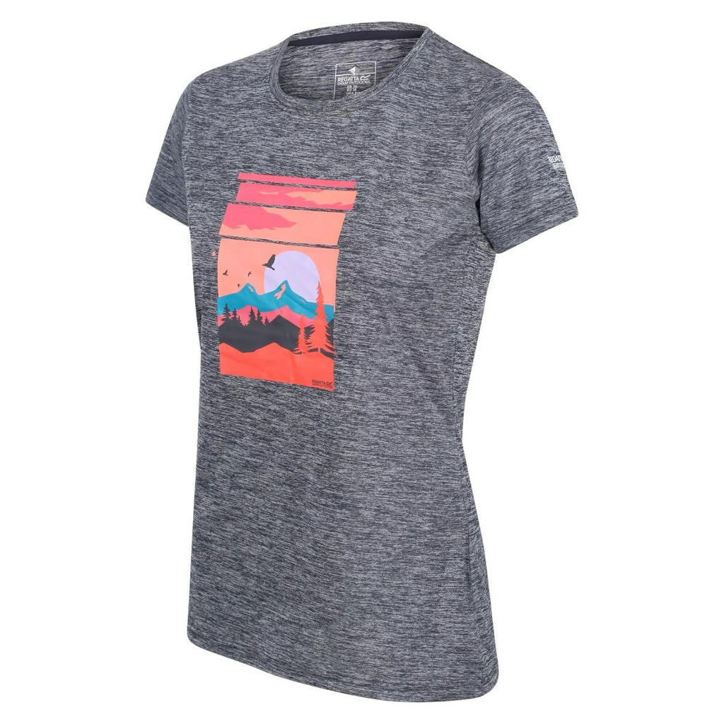Regatta Women's Fingal VI Print T-Shirt - Navy Marl - Beales department store