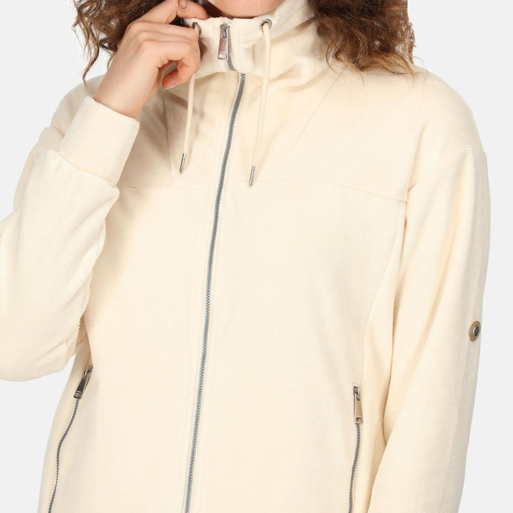 Regatta Women's Jessalyn Velour Full Zip Fleece - Light Vanilla - Beales department store