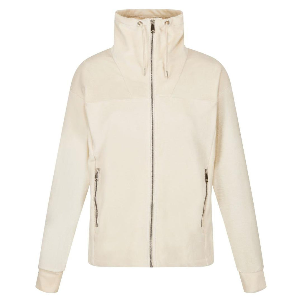 Regatta Women's Jessalyn Velour Full Zip Fleece - Light Vanilla - Beales department store