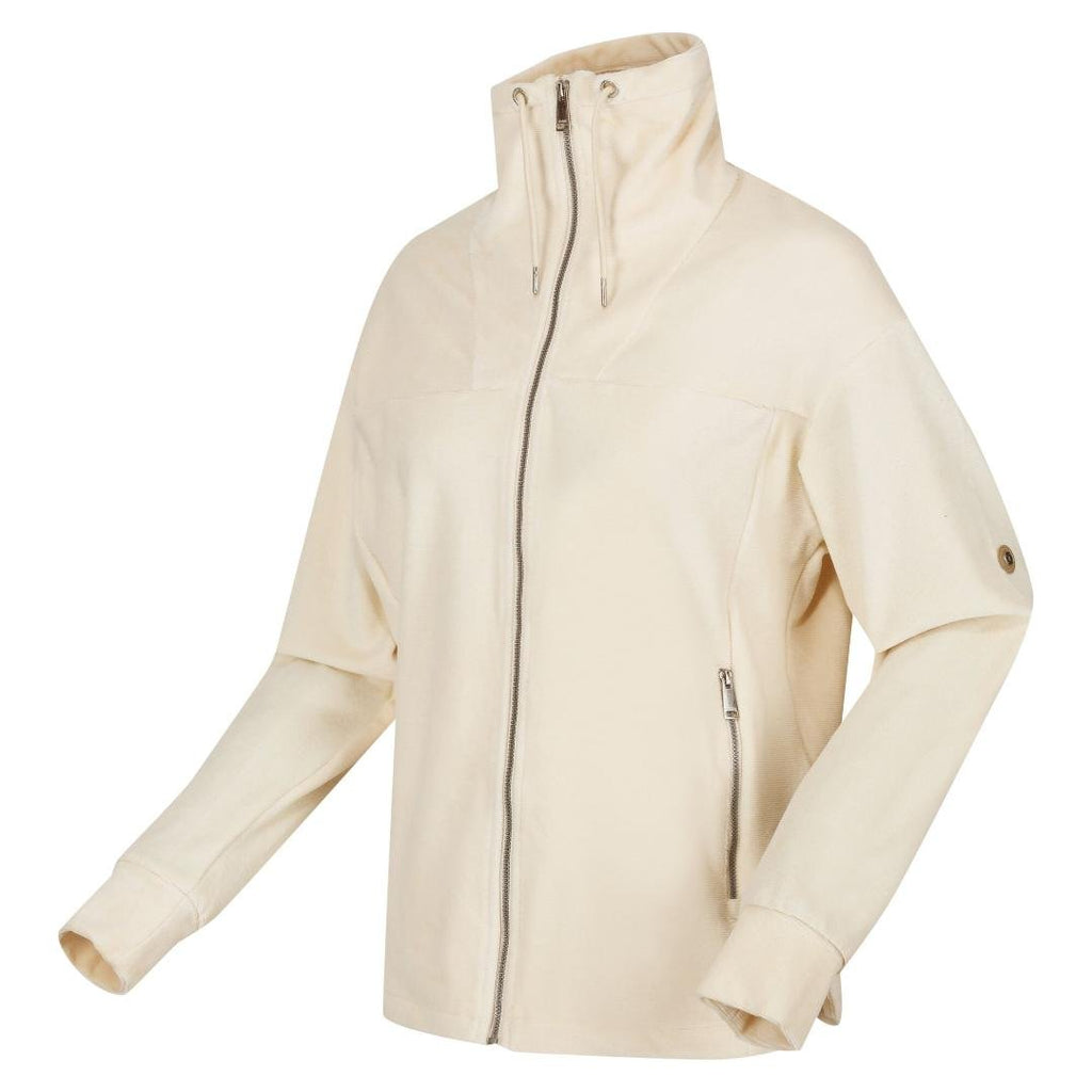 Regatta Women's Jessalyn Velour Full Zip Fleece - Light Vanilla - Beales department store