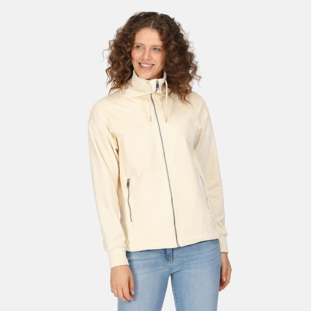 Regatta Women's Jessalyn Velour Full Zip Fleece - Light Vanilla - Beales department store