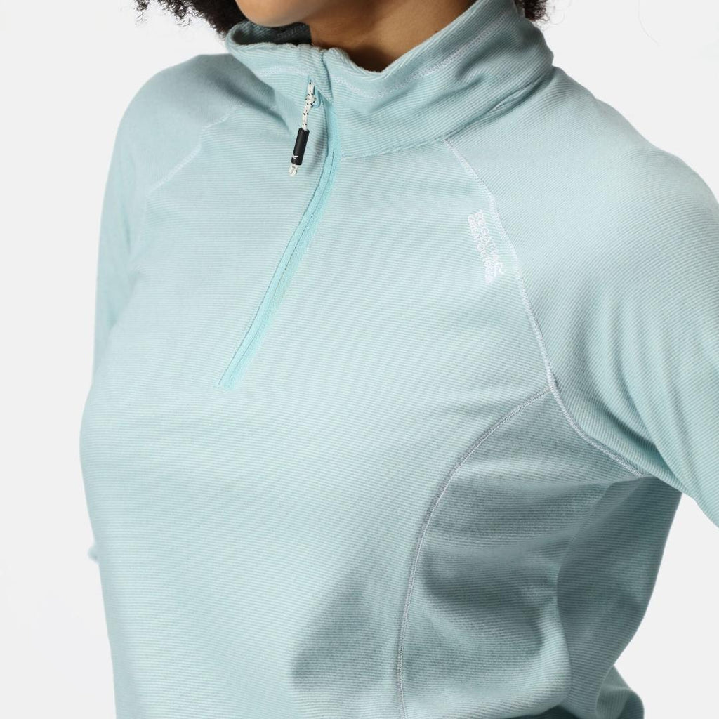 Regatta Women's Montes Lightweight Half - Zip Fleece - Sea Haze - Beales department store