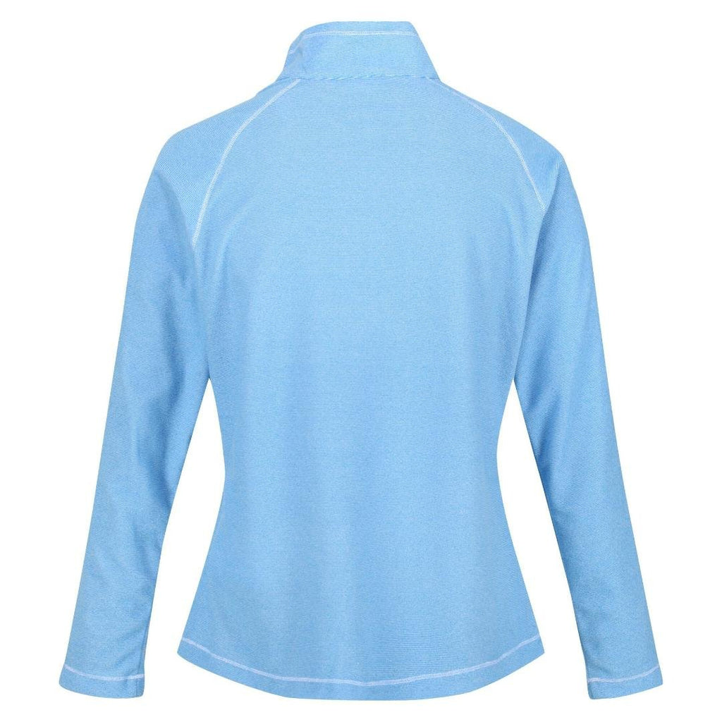 Regatta Women's Montes Lightweight Half - Zip Fleece - Sonic Blue/White - Beales department store