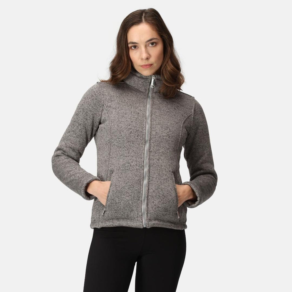 Regatta Women's Razia II Full Zip Bonded Fleece - Storm Grey - Beales department store