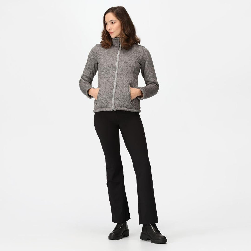 Regatta Women's Razia II Full Zip Bonded Fleece - Storm Grey - Beales department store